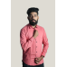 Mac Mille Peach Solid Oxford Cotton Shirt
