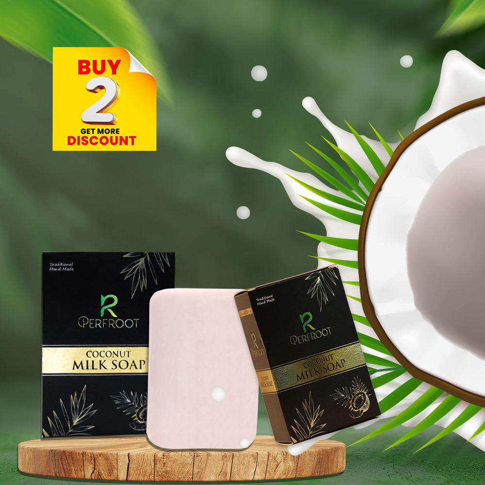 Perfroot Traditional Hand Made Coconut Milk Soap 100g