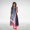 Dolley Madison stylish, angled denim kurti