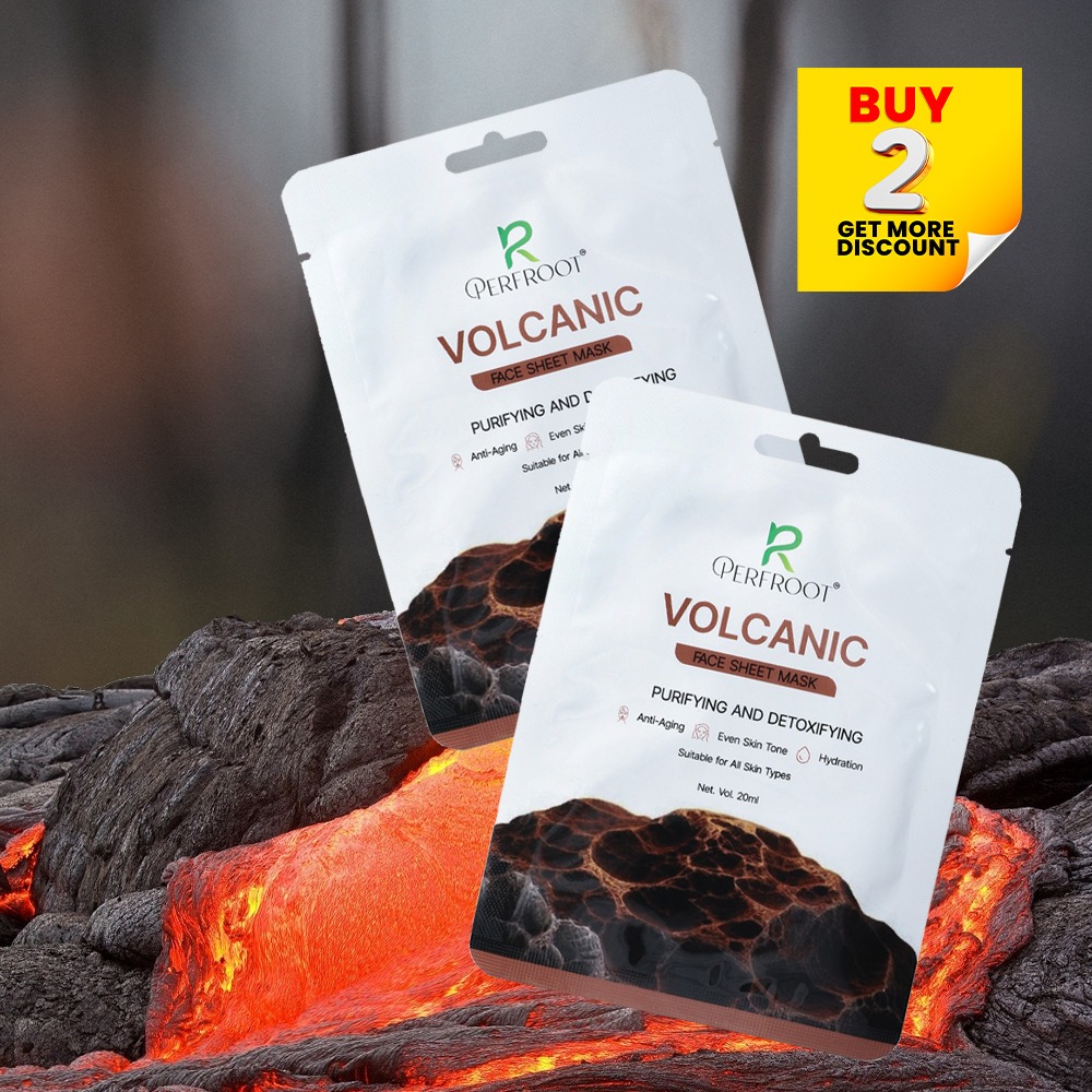 Perfroot Volcanic Face Sheet Mask 20ml (Pack of 2)