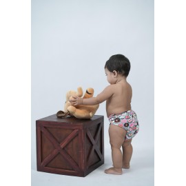 HUGBAE Reusable Cloth Diaper Blue donut