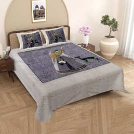 Heavenly Rest Queen Size Premium Quality Bedsheet (Queen with Deer)