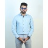 Mac Mille Light Blue Solid Oxford Cotton Shirt