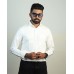 Mac Mille White Solid Oxford Cotton Shirt
