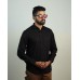 Mac Mille Black Solid Oxford Cotton Shirt